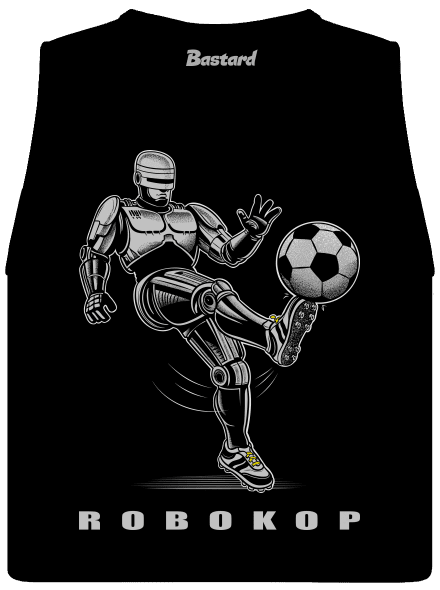 Robokop dámske tielko voľné Black