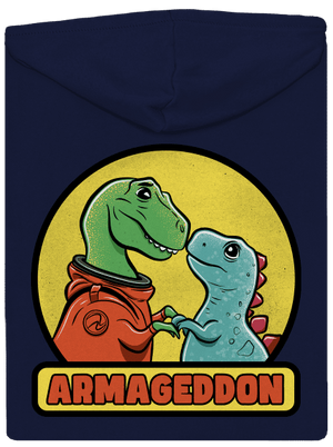 Armageddon pánska mikina na zips Navy