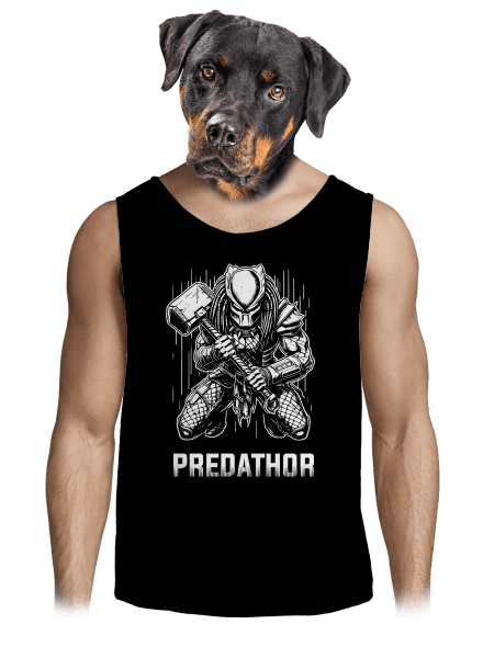 PredaThor a kladivko pánske tielko Black