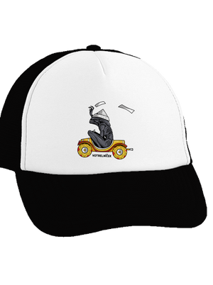 Votrelníček šiltovka truckerka Black cap