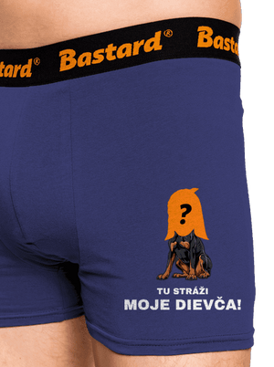Tu strážim ja boxerky Blue Navy