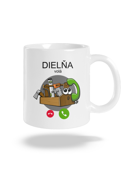 Dielňa volá klasický hrnček White