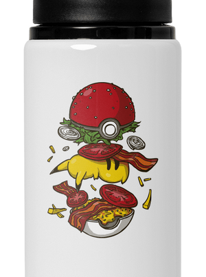 Pokémon burger flaša na vodu White