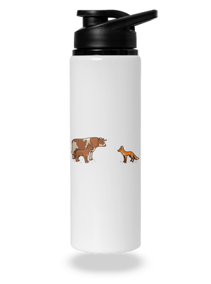 Vůl, pes a vulpes flaša na vodu White