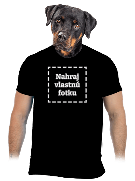 Vlastná potlač pánske tričko Black