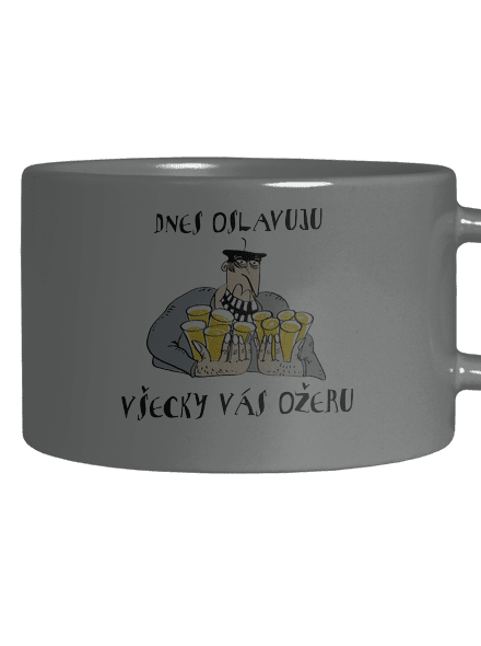 Dnes oslavujem hrnček makronka Grey Macaron