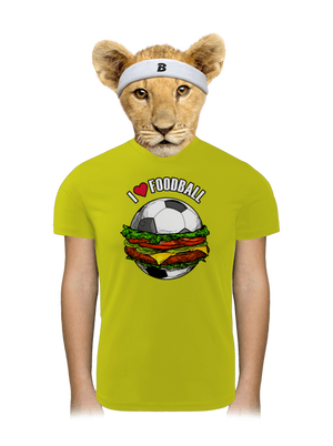 Foodball detské športové tričko Neon Yellow