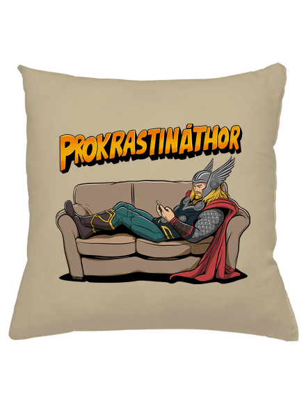 Prokrastináthor vankúš Beige