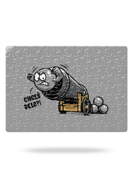 Chceš delo? puzzle White