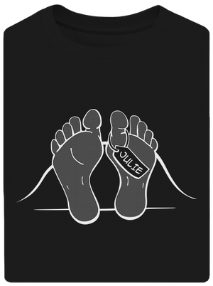 Romeo a Julie unisex tričko oversized Black