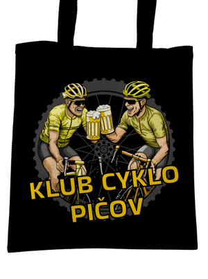 Klub cyklo pičov taška Black