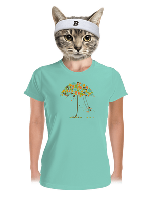 Radosť z jesene dámske športové tričko Mint Mal