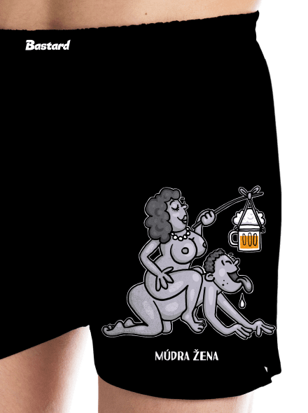 Múdra žena pánske trenky Black