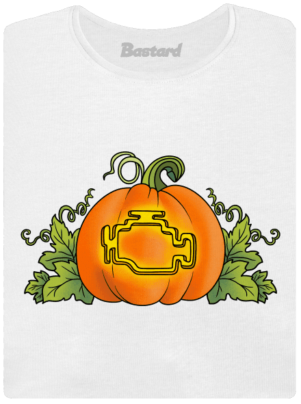 Strašidelný Halloween dámske tričko s lemom White