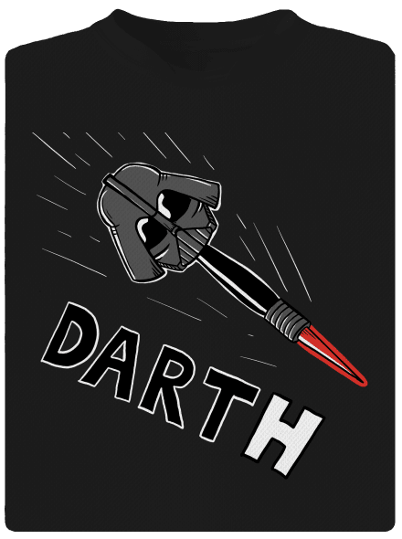Dart(h) pánske športové tričko Black