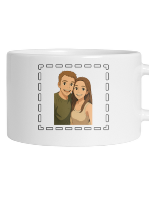 Ghibli efekt z vlastnej fotky hrnček makronka White