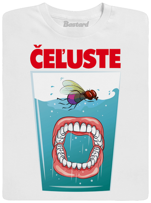 Čeľuste v pohári pánske tričko White