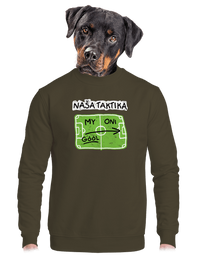 unisex mikina bez kapucne