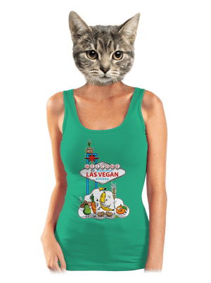 Las Vegan dámske tielko klasické Mint Mal