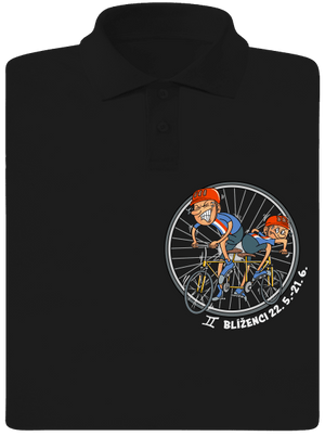 Cyklistický horoskop: Blíženci pánska polokošeľa Black