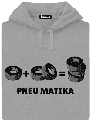 Pneu Matika pánska mikina klokanka Light Melange