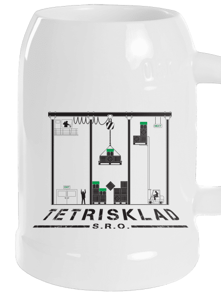 Tetrisklad polliter White