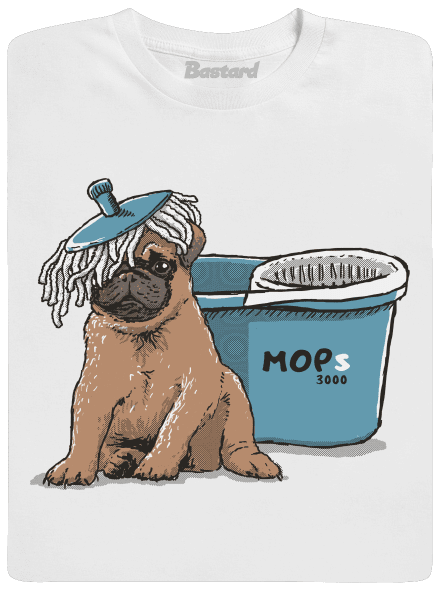 Mops pánske dlhý rukáv White