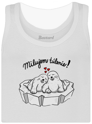 Milujem túlenie dámske tielko klasické White