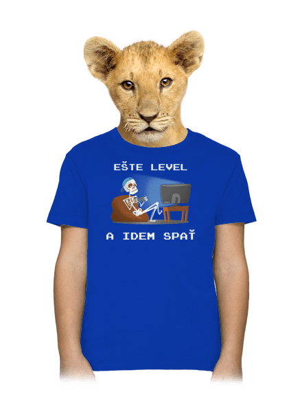 Ešte level detské tričko Royal Blue