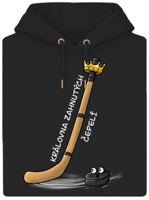 Kráľ zahnutých čepelí - hokej unisex mikina premium Dark Black