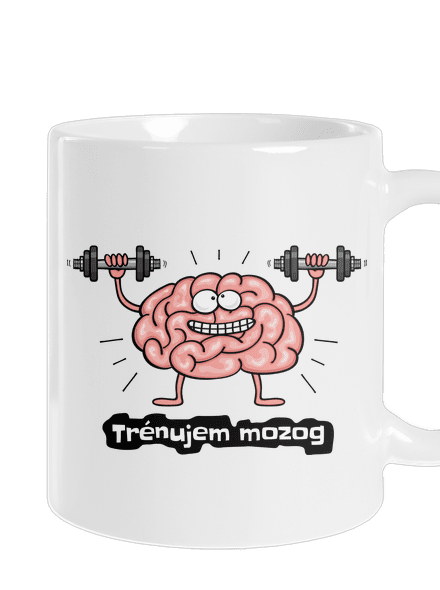 Trénujem mozog  klasický hrnček White