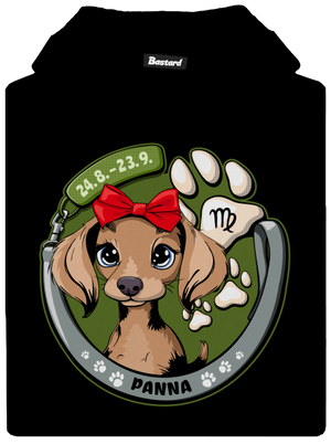 Psí horoskop: Panna detská mikina klokanka Black