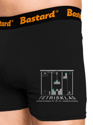 Tetrisklad boxerky Black