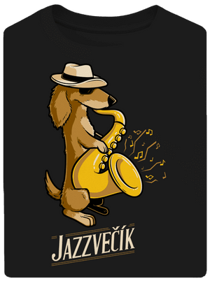 Jazzvečík unisex tričko oversized Black