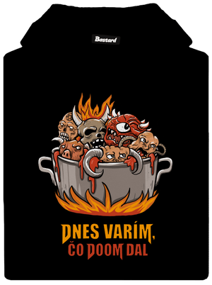 Čo Doom dal dámska mikina klokanka Black