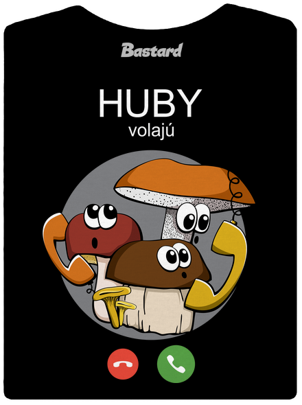 Huby volajú dámske tričko prémium Black