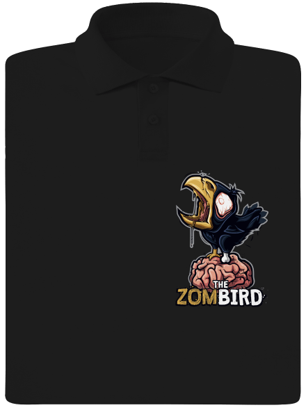 Zombird pánska polokošeľa Black