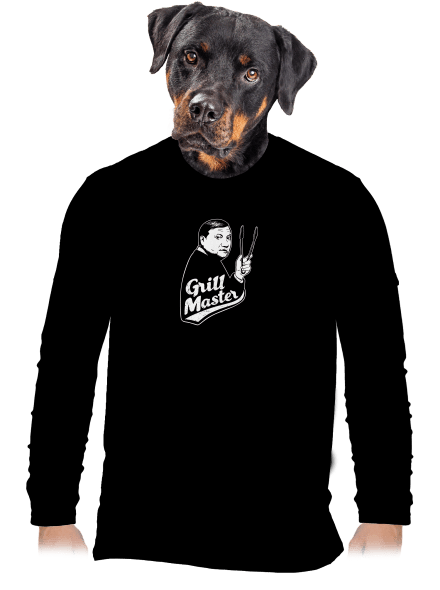 Grill master pánske dlhý rukáv Black