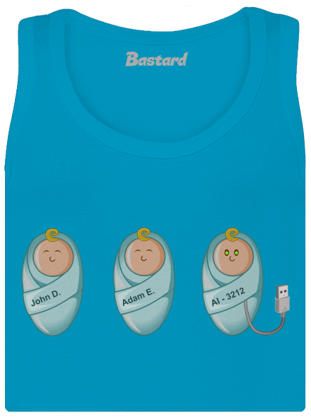 AI baby dámske tielko klasické Blue Atol