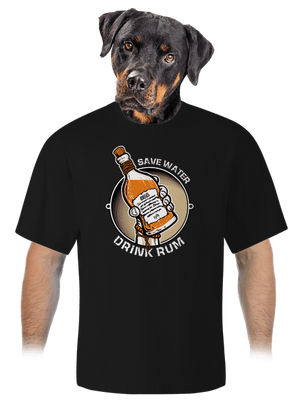 Save water unisex tričko oversized Black