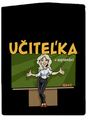 Učitel'ka v septembri pánska mikina na zips Black