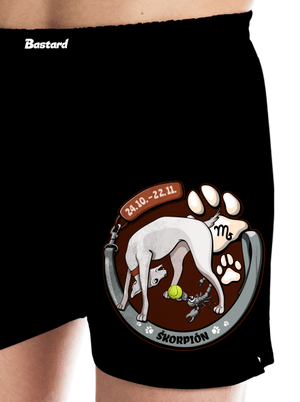 Psí horoskop: Škorpión pánske trenky Black