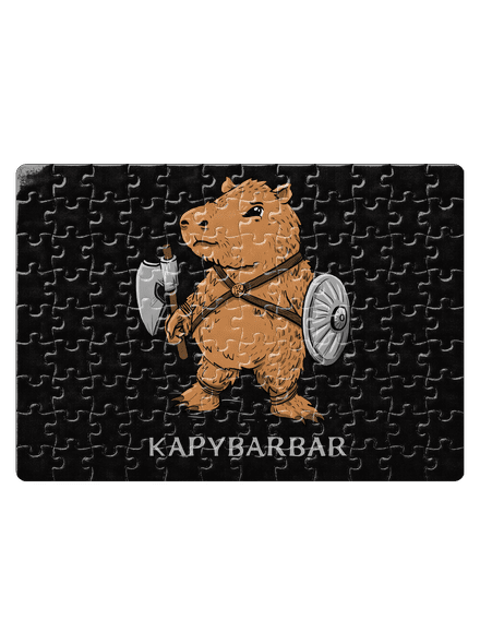 Kapybarbar puzzle White