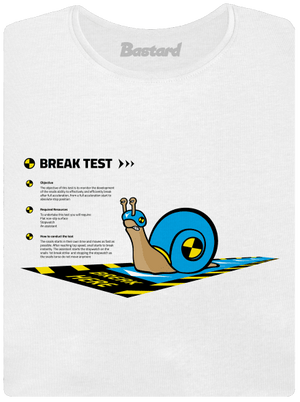 Snail test dámske tričko prémium White