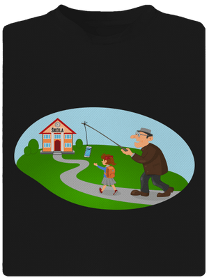 Naspäť do školy detské športové tričko Black