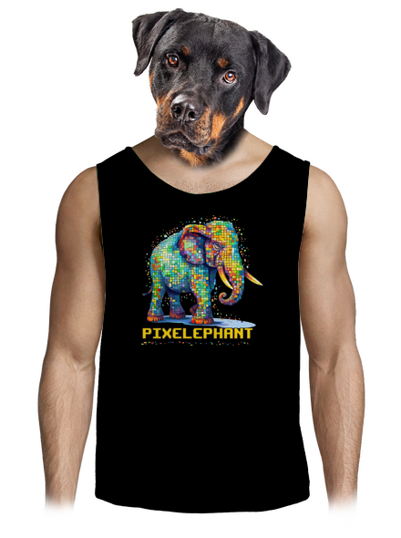 Pixelephant pánske tielko Black