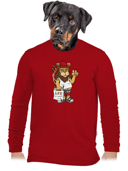 Lvíček pánske dlhý rukáv Red