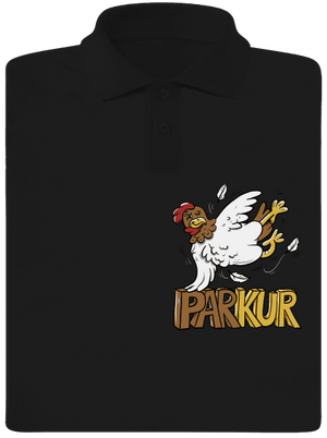 Parkur pánska polokošeľa Black