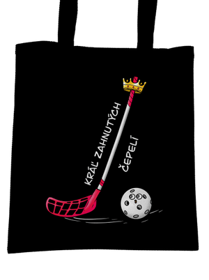 Kráľ zahnutých čepelí - florbal taška Black