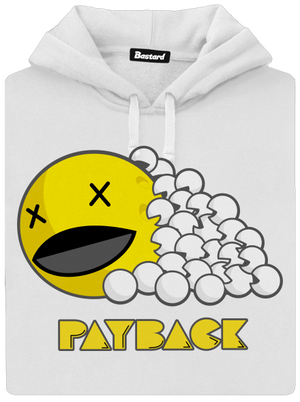 Payback dámska mikina klokanka White